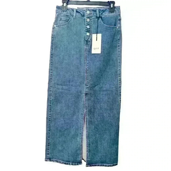 NWT OAT New York Denim Maxi Skirt, Size 6/28 - Picture 3 of 6